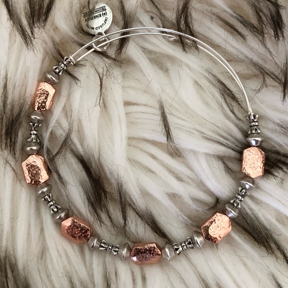 Two Tone Beaded Bangle